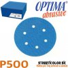 Brúsny papier pre excentrickú brúsku, P500, Priemer: 150mm, 6 dier, 100 kusov