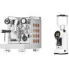 Rocket Espresso Appartamento, copper + Eureka Helios 75, white