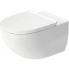 Závesné WC DURAVIT Architec otvorený splachovací kruh biela vr. WC dosky 45726900A1