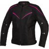 Bunda na motocykel Rebelhorn Hiflow IV čierno-fluorescenčno ružová Veľkosť: 4XL