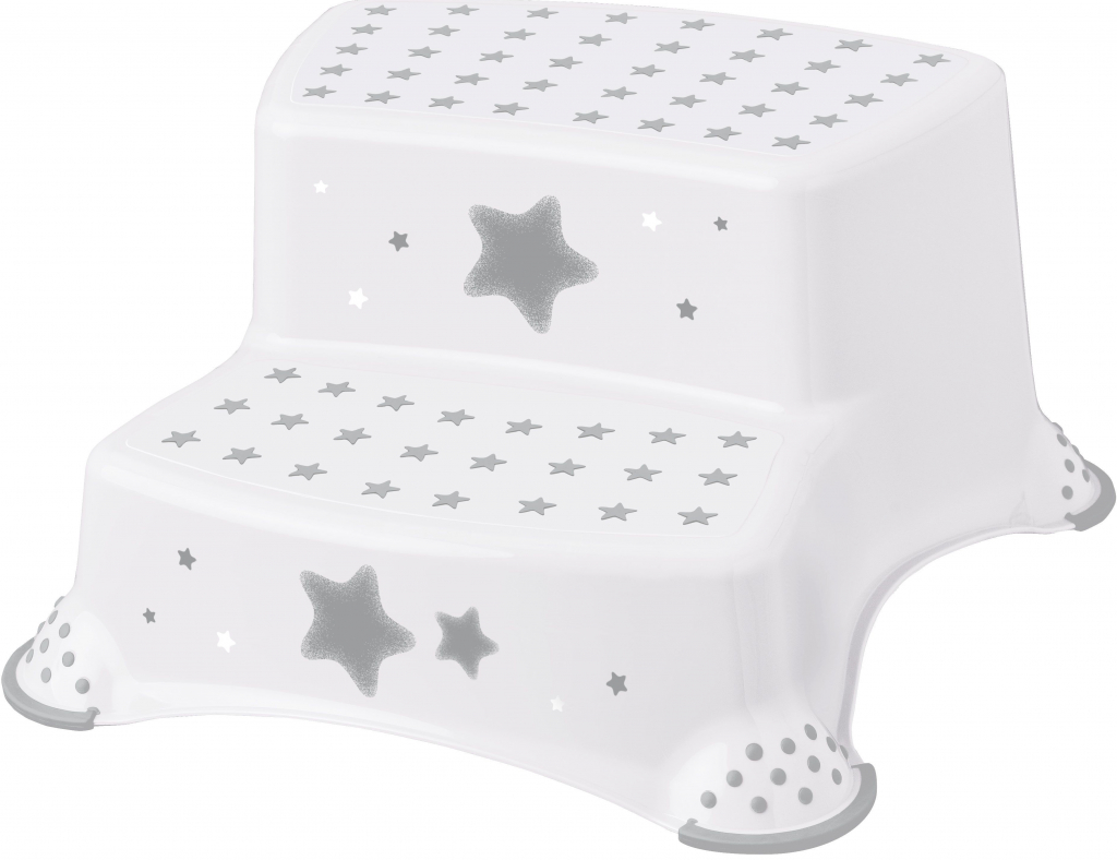 keeeper Dvojstupienok k WC/umývadlu Stars, biela
