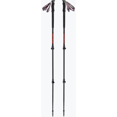 Trekingové palice Fizan Elbrus čierno-červené S20 7507 (70-140 cm)