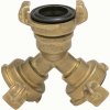 LUX-TOOLS Mosadzný bajonetový rozbočovač 2x 26,4 mm (3/4