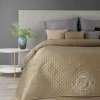 SZ Zamatový prehoz na posteľ DIMON 220x240 cm béžový