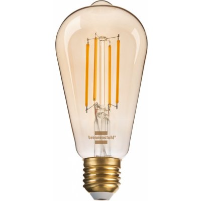 Brennenstuhl LED žiarovka WiFi vintage E27 470lm, 4,9W, hruška