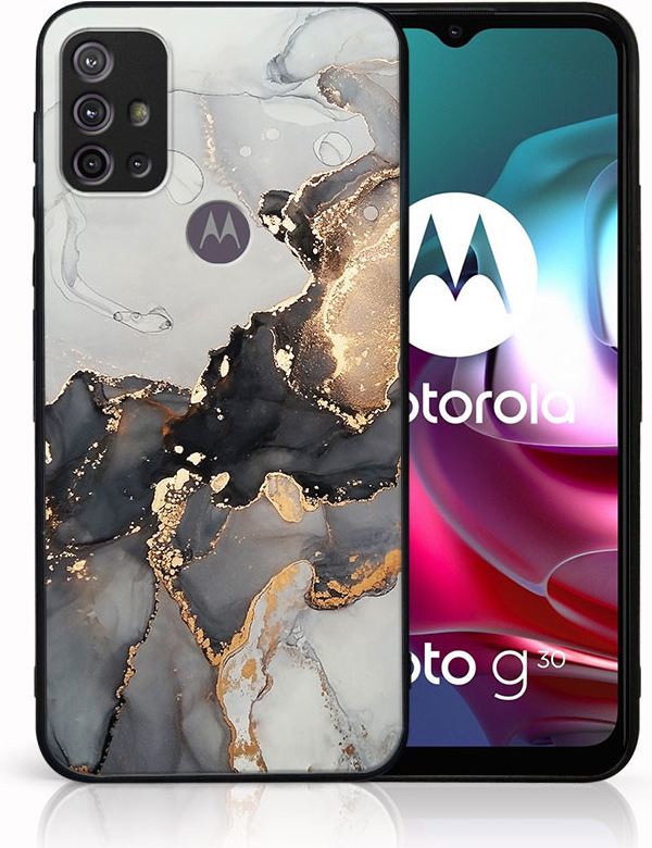 Púzdro PROTEMIO 41526 MY ART Silikónový obal Motorola Moto G10 / G20 / G30 GREY MARBLE (140)