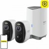 Baseus Vonkajšia kamera Security N1 Plus 2K (sada 2ks+centrálna stanica) biela 6932172661953