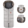 PETITEMARS PETITE&MARS Set zimný fusak Arctic 4v1 + rukavice na kočík Furry Champagne Shower