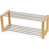 Najlacnejší nábytok Ponzor 2 Botník, prírodný/kov