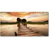 Foto obraz fotografie na skle drevený most 100x50 cm