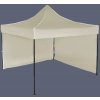 Expodom Párty stan 3x3m – oceľový, 2 bočné plachty, Béžová