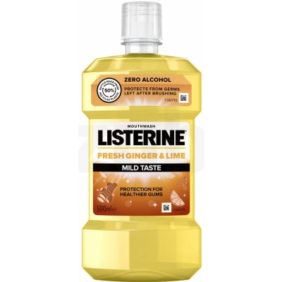 Listerine Fresh Ginger & Lime Mild Taste ústna voda 500 ml
