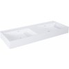 Elita Level umývadlo 120.5x45.5 cm obdĺžnik klasické umývadlo-dvojité biela RE041461205290