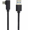 PremiumCord Kabel USB typ CM zahnutý konektor 90° - USB 3.0 AM, 3m ku31cz3bk