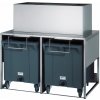 NTF Nerezový zásobník na ľad, 50+2x108 kg, 1560x1060x1484 mm | NTF, RB 280