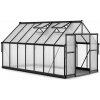 di volio záhradný skleník z polykarbonátu a hliníka 429x244x230cm