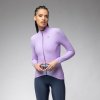 ALÉ Cyklistický dres s dlhým rukávom zimný - R-EV1 WARM RACE 2.0 LADY - fialová 2XS