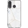 Picasee silikónový čierny obal pre Huawei P30 Lite - White tile