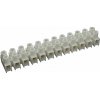 Svorkovnica prístrojová 4mm2, 12-pól. (32A/400V) biela - 6336-30 (SEZ DK)