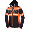 Northfinder Pánska trendová lyžiarska zateplená bunda s plnou výbavou RAMIRO blackorange L BU-3930SNW