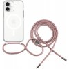 FIXED Pure Neck transparentný kryt so šnúrkou a MagSafe pre iPhone 16 - ružový FIXPUNM-1400-PI - možnosť vrátiť tovar ZADARMO do 30tich dní