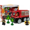 LEAN TOYS Hasičské vozidlo s príslušenstvom, stavebnica RC - červené