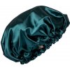 Saténová čiapka na spanie SMARAGDOVÁ S