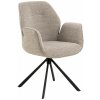 ACTONA Otočná židle s područkami Aura Monza béžová