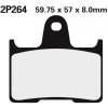 NISSI BRAKE PADS 2P-264NS SINTER METAL