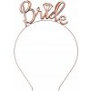 Párty kovová čelenka Bride zlato-ružová 5900779