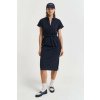 Gant Ss Pique Polo Dress Evening Blue