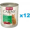 Animonda Carny Adult hovädzie, morka, králik 12 x 800 g
