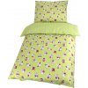 BABYLAND návliečky bez hniezda 2-diel. PP176 zelená sova 52x42cm 110x86cm