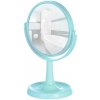 SISI Blue70432 Zrkadlo zo stojanom kozmetické, modré 12cm