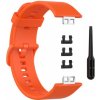 BStrap Silicone remienok na Huawei Watch Fit, orange (SHU005C04)