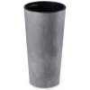 HowHomely Kvetináč plast sivý 30 x 30 x 57 cm