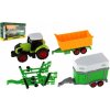 Teddies Traktor s vlekom plast 38cm na batérie so svetlom a zvukom