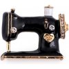 Brošňa šijací stroj - 1 ks čierna