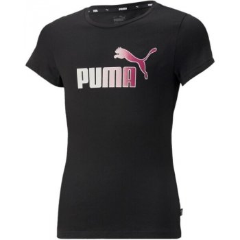 Puma ESS+BLEACH LOGO TEE Dámske tričko čierna