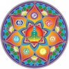 Mandala okenná nalepovacia - Sedem čakier
