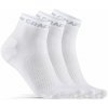 Craft Core Dry Mid 3-pack ponožky Barva: Bílá, Velikost: 40-42