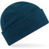 Beechfield Fleecová čiapka z recyklovaného polyesteru Cuffed - Petrolejová