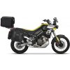 Kompletná sada sedlových tašiek SHAD TERRA TR40 a čierneho hliníkového 37L topcase, vrátane montážnej sady SHAD Aprilia Tuareg 660