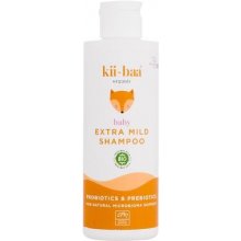 Kii-Baa Organic Baby Extra Mild Shampoo jemný šampon s probiotiky a prebiotiky pre deti 200 ml