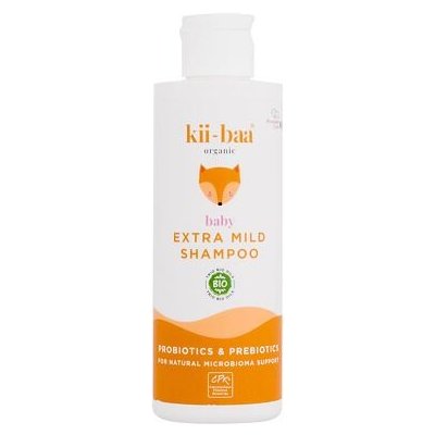 Kii-Baa Organic Baby Extra Mild Shampoo jemný šampon s probiotiky a prebiotiky pre deti 200 ml