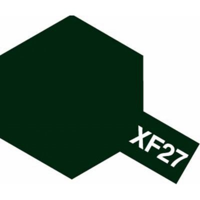 Tamiya Barva akrylová matná Černo-zelená Black Green Mini XF-27