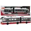 CITY SERVICE CAR - 1:16 Kĺbový autobus - červený na zotrvačník so zvukmi