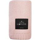 Lullalove bambusová deka pudrová rúžová