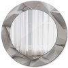 Abstraktný biely kryštál Abstraktný biely kryštál Okrúhle zrkadlo s motívom lsdo-00211