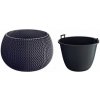 Prosperplast SPLOFY Bowl kvetináč 37cm, 9l, antracit DKSP370